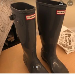 Grey hunter boots